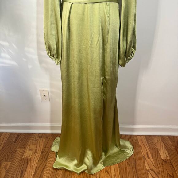ELLIATT Revolve Kai Maxi Dress Women L Green Formal Wedding Guest Gown Timeless - Picture 8 of 16